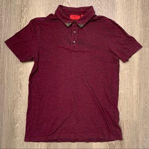Hugo Boss Kids Burgundy Slim Fit Polo Shirt Boy's Size Small‎ Short Sleeve